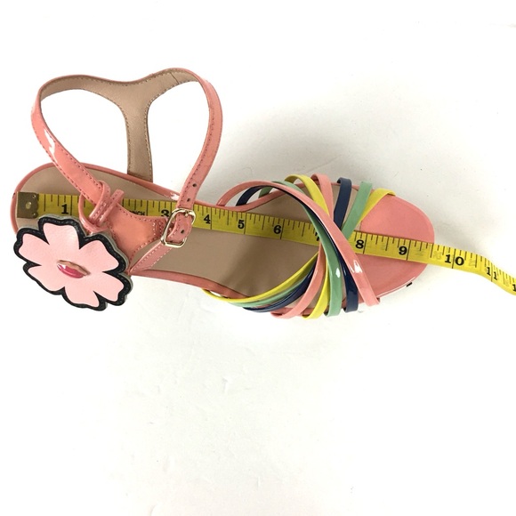 New Kate Spade ♠️ Gerry Platform Floral   Leather Multicolor Sandals size 7.5 - Picture 11 of 12